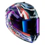 Capacete Shark Spartan RS Carbon Zarco Signature Branco Roxo