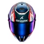 Capacete Shark Spartan RS Carbon Zarco Signature Branco Roxo