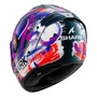 Capacete Shark Spartan RS Carbon Zarco Signature Branco Roxo