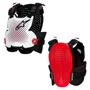 Colete Alpinestars A4 Plasma Chest Protector Preto Vermelho Branco