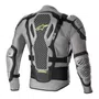 Colete Jaqueta Alpinestars Bionic Action V2 Cinz Pret Amarel