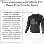 Colete Jaqueta Alpinestars Bionic XTR Plasma Preto Vermelho Branco