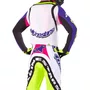 Conjunto Alpinestars Supertech SX Dirt Studios Branco Roxo Amarelo