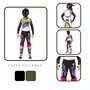 Conjunto Alpinestars Supertech SX Dirt Studios Branco Roxo Amarelo