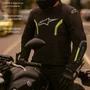 Jaqueta Alpinestars Ast V2 Air Preta Amarela Fluo
