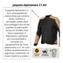 Jaqueta Alpinestars C1 Air cor Areia Preta Original Premium