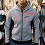 Jaqueta Alpinestars Chrome Superairflow Hoodie Preto Cinza
