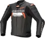 Jaqueta Alpinestars Missile V2 Ignition Couro Preta Vermelha