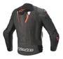 Jaqueta Alpinestars Missile V2 Ignition Couro Preta Vermelha