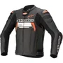 Jaqueta Alpinestars Missile V2 Ignition Couro Preta Vermelha