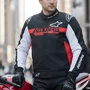 Jaqueta Alpinestars Monza Sport Preto Vermelho Branco