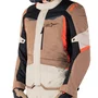 Jaqueta Alpinestars ST 1 WP Caqui Areia Preta Vermelha Fluo