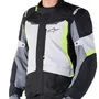 Jaqueta Alpinestars ST 1 WP Cinza Gelo Preta Amarela Fluo