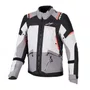 Jaqueta Alpinestars Stella Andes V4 Drystar Cinza Gelo Coral