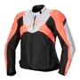 Jaqueta Alpinestars Stella T Jaws V4 WP Preta Cinza Gelo Coral