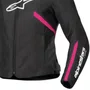 Jaqueta Alpinestars Stella T SPS V2 WP Impermeável Preta Rosa