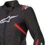 Jaqueta Alpinestars Stella T SPS V2 WP Impermeável Preta Vermelha