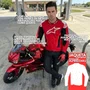 Jaqueta Alpinestars T GP Air Vermelha Fluo Preta