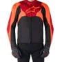 Jaqueta Alpinestars T Jaws V4 WP Preta Vermelha Escura