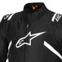Jaqueta Alpinestars T SPS V2 WP Impermeável Preta Branca Original
