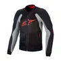 Jaqueta Alpinestars Troop Air Preta Cinza Vermelha