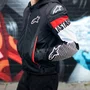 Jaqueta Alpinestars Zaca Air Preto Branco Vermelho Fluor