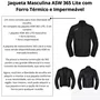 Jaqueta  ASW 365 Lite Preta Masculina com Forro Térmico e Impermeável