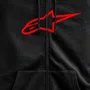 Jaqueta Moletom Alpinestars Ageless Zip V3 Hoodie Preto Vermelho