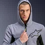 Jaqueta Moletom Alpinestars Chrome Air Sport Hoodie Cinza Preta