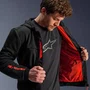 Jaqueta Moletom Alpinestars Chrome Air Sport Hoodie Preta Vermelha