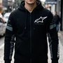 Jaqueta Moletom Alpinestars Esemex Preto Cinza Escuro