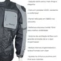 Jaqueta Moto Texx Armor Impermeável Big Trail Preta Cinza