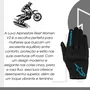 Luva Alpinestars Reef Women V2 Preta Azul