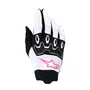 Luva Alpinestars Stella Full Bore V2 Branca Rosa Preta