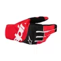 Luva Alpinestars TechStar 25 Preta Vermelha Fluo