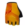 Luva Ciclismo Bike Asw Flex Polygon Meio Dedo Amarela Vermel