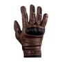 Luva Moto Texx Liberty Custom Couro Ventilado Marrom
