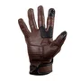 Luva Moto Texx Liberty Custom Couro Ventilado Marrom