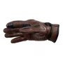 Luva Moto Texx Liberty Custom Couro Ventilado Marrom