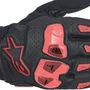 Luva Motociclista Alpinestars SP X 7 Air Preta Vermelha Fluo