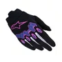 Luva Motociclista Off Road Alpinestars Full Bore V2 Roxa Preta