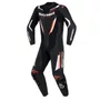 Macacão Alpinestars GP Force V2 Preto Branco Vermelho Fluo 1 Peça