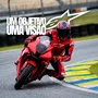 Macacão Alpinestars Gp Plus V4 Sprint 1PC Vermelho Fluo Branco