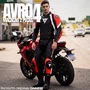 Macacão Dainese Avro 4 Preto Vermelho Branco 2 Peças