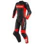 Macacão Dainese Mistel Preto Vermelho 2 Peças
