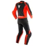 Macacão Dainese Mistel Preto Vermelho 2 Peças