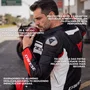 Macacão Dainese Mistel Preto Branco Vermelho 2 Peças