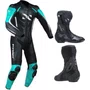 Macacão Norisk Ss Pre Bra Azu 1pc E Bota Tcx Rt Race Pro Air