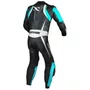 Macacão Norisk Ss Preto Branco Azul 1 Peça Racing