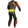 Macacão Norisk Ss Preto Laranja Fluo Amarelo 1 Peça Racing